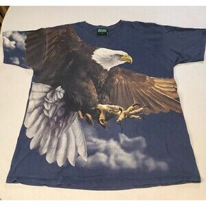 Radical Nature Bald Eagle All Over Print Short Sleeve T-Shirt Size XXL